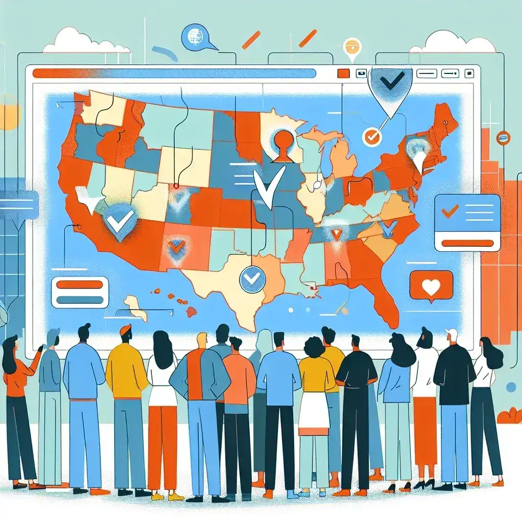 "Reddit launches Election Explainer Hubs for swing states, providing voters with essential information and resources for the upcoming elections, showcasing a visual representation of the interactive platform."